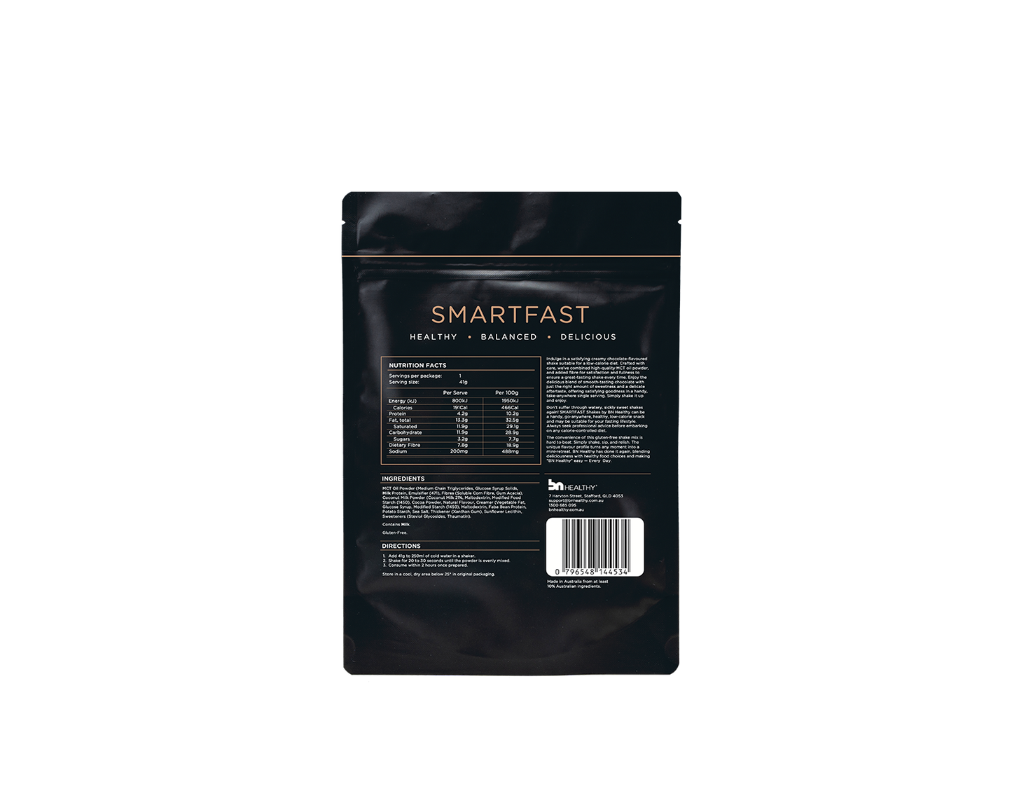 SMARTFAST Chocolate Shake (Pack of 6)