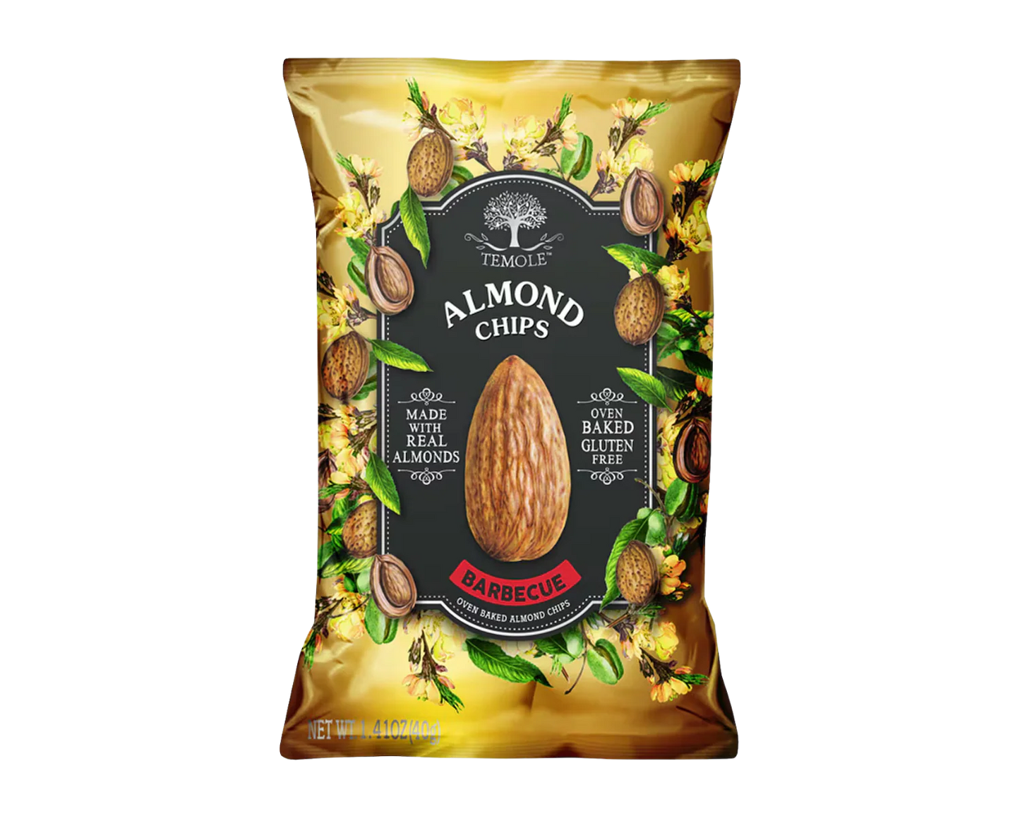Temole Snack Almond Chips 40g 5pack