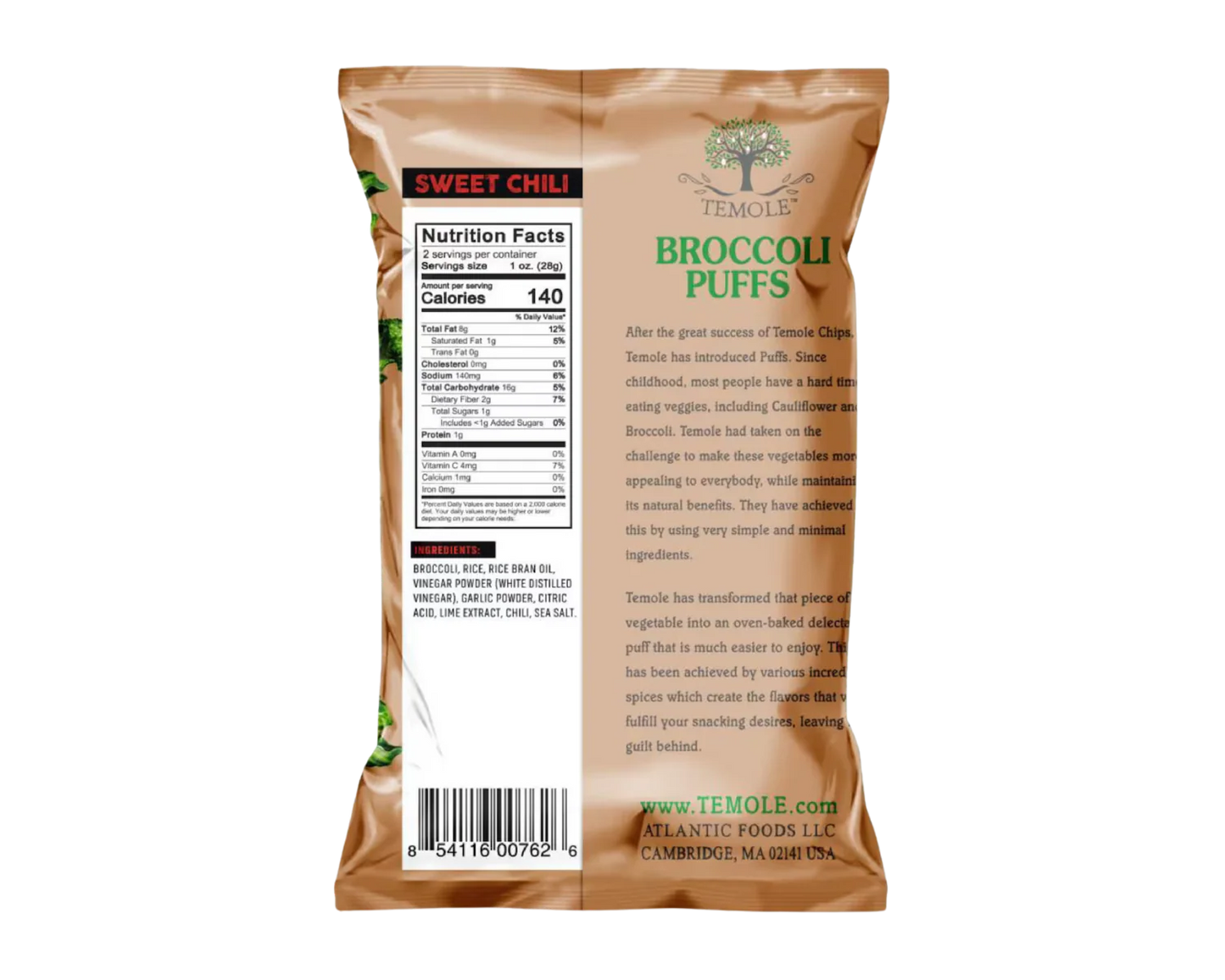 Temole Snack Broccoli Puff 56g 5pack