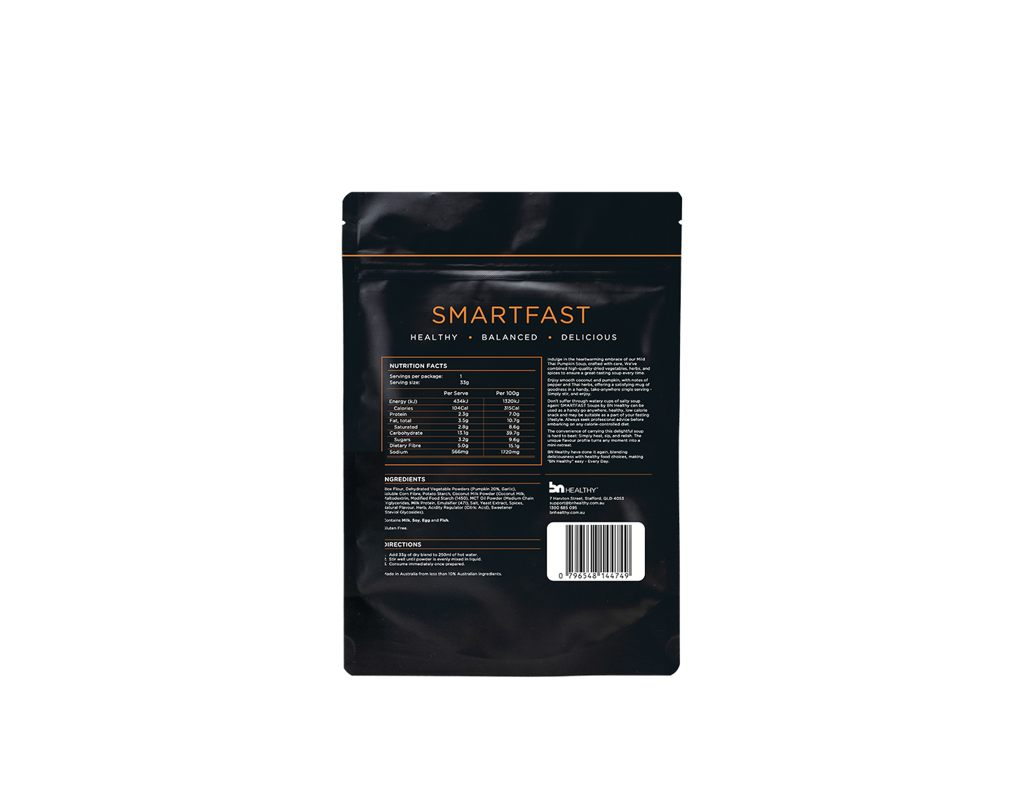 SMARTFAST Mild Thai Pumpkin Soup (Pack of 6)
